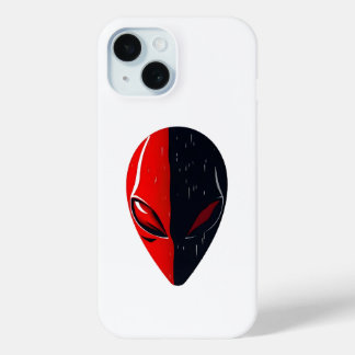 Dualitätsmaske – Rotes und schwarzes minimalistisc Case-Mate iPhone Hülle