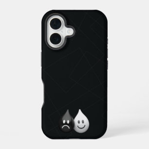 Dualitätsrückgänge - Glückliche und traurige Minim iPhone 16 Hülle