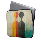 Duality – Abstract Figures of Light and Shadow Laptopschutzhülle (Vorderseite Links)