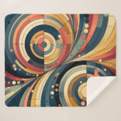 Duality - Bauhaus - Sherpa Throw Blanket Sherpadecke (Vorderseite (Horizontal))