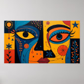 Duality in Bloom: A Symphony of Sight and Symbol Poster (Vorne)