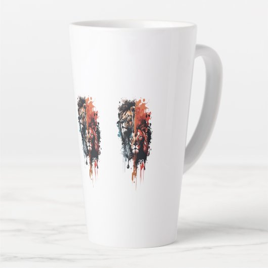 Duality of the King Split Reign Crowned by Contras Milchtasse (Rechte Ecke)