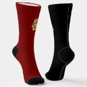 Duality Socks – Red & Black Socken (Gewinkelt)