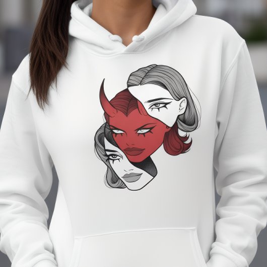 Duality Woman Hoodie