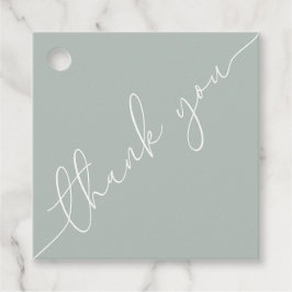 Dualseitige Babydusche Danke Square Gefälligkeitst Geschenkanhänger