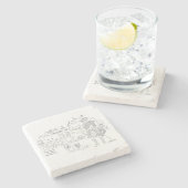 Duart Castle Isle of Mull Scotland Steinuntersetzer (Seitenansicht)