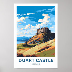 Duart Castle Scotland Travel Print Poster
