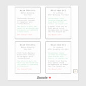 Duas for Iftar bricht die Fast in Ramadan Aufkleber (Blatt)