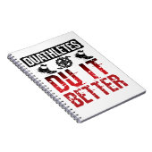 Duathlon Funny Duathleten Du It Better Notizblock (Rechte Seite)