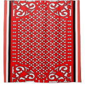 Dub-Dub-Dub Blumenduschvorhang Duschvorhang (Vorderseite)