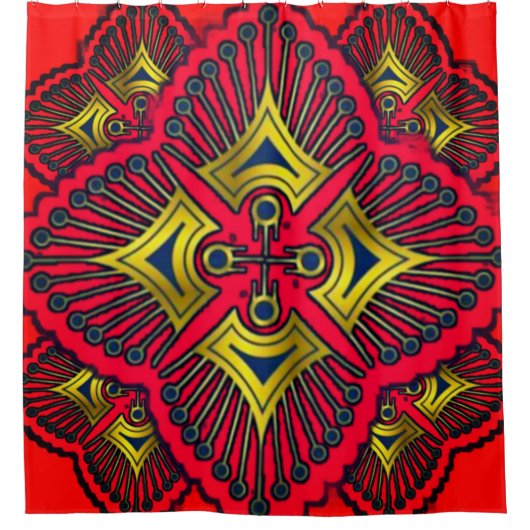 Dub-Dub-Dub Farbvoller 3D-Duschvorhang - Lebhaft Duschvorhang (Vorderseite)