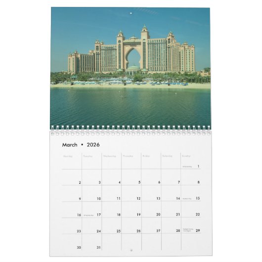 Dubai 2026 calendar kalender (Mär 2026)