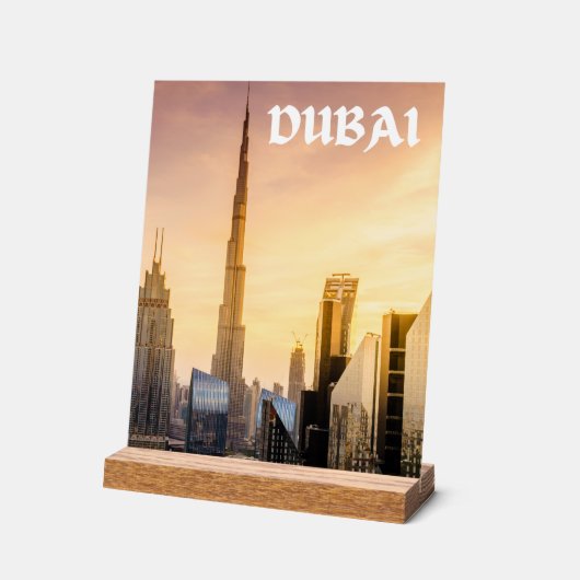 Dubai Acrylschild (Winkel)