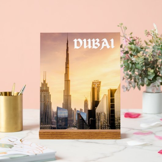 Dubai Acrylschild (Hochzeit)