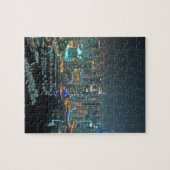 Dubai, Arabische Emirate-Skyline nachts Puzzle (Horizontal)