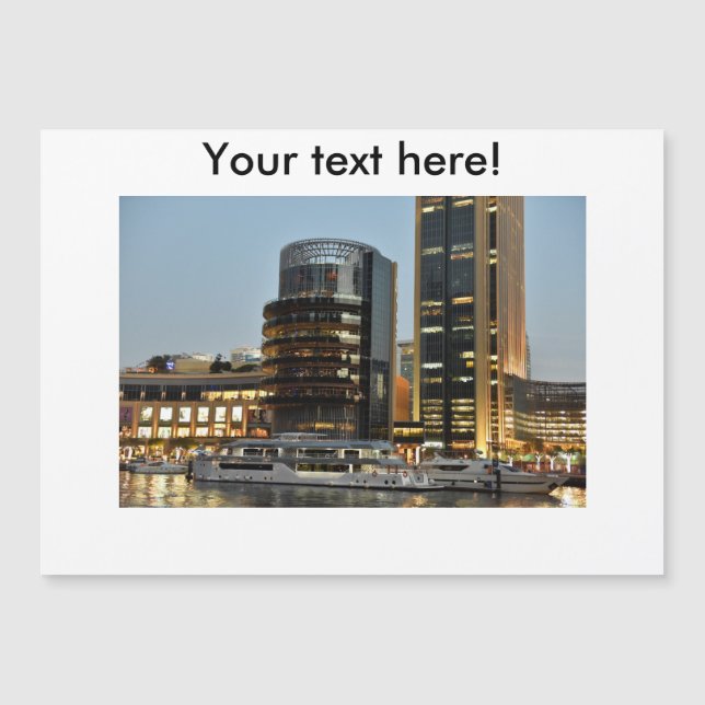 Dubai-Architektur nachts Magnetkarte (Vorderseite)