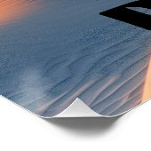 Dubái: Arte de línea con Coordenadas y Foto. Poster (Ecke)