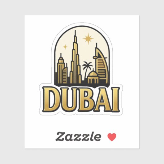 Dubai Aufkleber (Blatt)