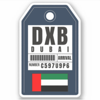 Dubai Boarding Pass - Vereinigte Arabische Emirate Aufkleber