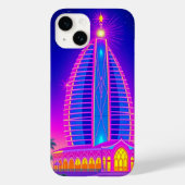 Dubai Burj Al Arab Neon Night - Dubai Mobile Case-Mate iPhone Hülle (Rückseite)