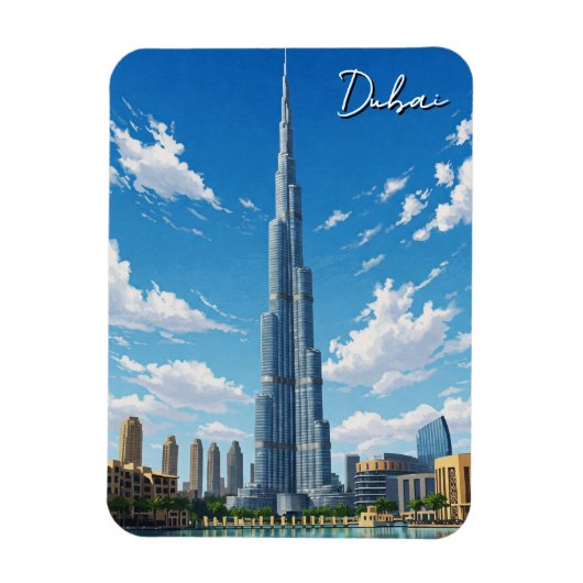 Dubai Burj Al Arab UAE Travel Magnet (Vertikal)
