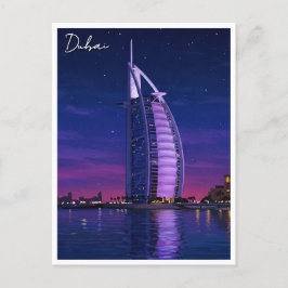 Dubai Burj Al Arab UAE Travel Postkarte