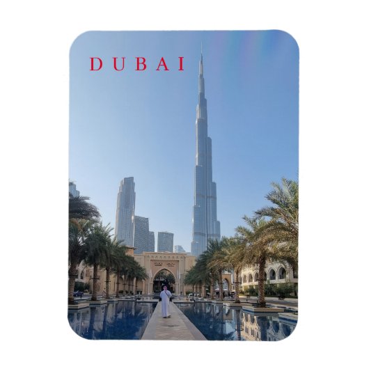 Dubai Burj Khalifa Ansicht Kühlschrankmagnet Magnet (Vertikal)