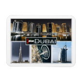 Dubai - Burj Khalifa - Jachthafen - Magnet (Horizontal)