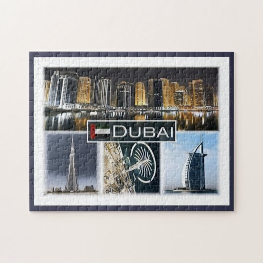 Dubai - Burj Khalifa - Jachthafen - Puzzle (Horizontal)