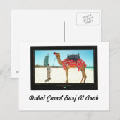 Dubai Camel Burj Al Arab Postkarte (Vorne/Hinten)