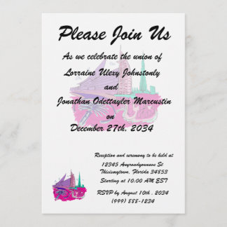 dubai city no txt rosa grafisches Reisedesign.png Einladung