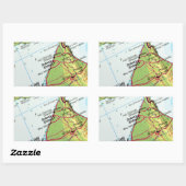 Dubai City Rechteckiger Aufkleber (Blatt)