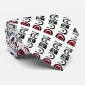 Dubai City UAE Flaggenfarben Typografie Krawatte (Gerollt)