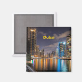 Dubai Cityscape Magnet (Vorderseite/Rückseite)