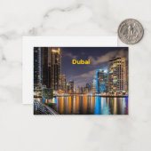 Dubai Cityscape Mitteilungskarte (Vorderseite/Rückseite Beispiel)
