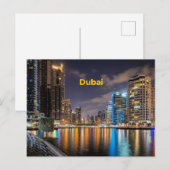 Dubai Cityscape Postkarte (Vorne/Hinten)