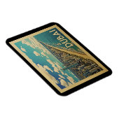 Dubai Coast Vintage Travel Magnet (Rechte Seite)