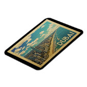 Dubai Coast Vintage Travel Magnet (Linke Seite)
