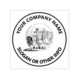 Dubai Custom Business Logo Permastempel