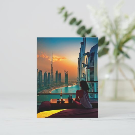 Dubai der Zukunft Postkarte (Stehend Vorderseite)