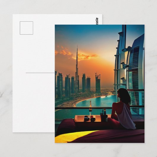 Dubai der Zukunft Postkarte (Vorne/Hinten)