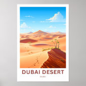 Dubai Desert Dubai Travel Print Poster (Vorne)
