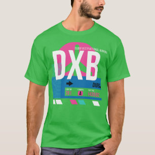 Dubai DXB Airport Code Gepäckmarke T-Shirt
