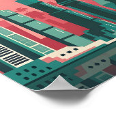 Dubai Elegance 4K Landscape City Poster (Ecke)