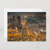 Dubai Emirates, Burj Khalifa, Postkarte (Vorne/Hinten)
