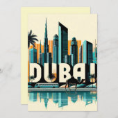 Dubai Feiertagskarte (Vorne/Hinten)