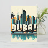 Dubai Feiertagskarte (Stehend Vorderseite)