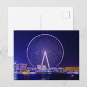 Dubai Ferris Wheel Postkarte (Vorne/Hinten)