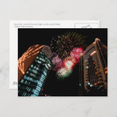 Dubai Fireworks Postkarte (Vorne/Hinten)