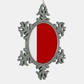 Dubai-Flagge Schneeflocken Zinn-Ornament (Links)